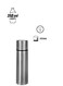 Stainless Steel Vacuum Bottle Silver/Black 350ml