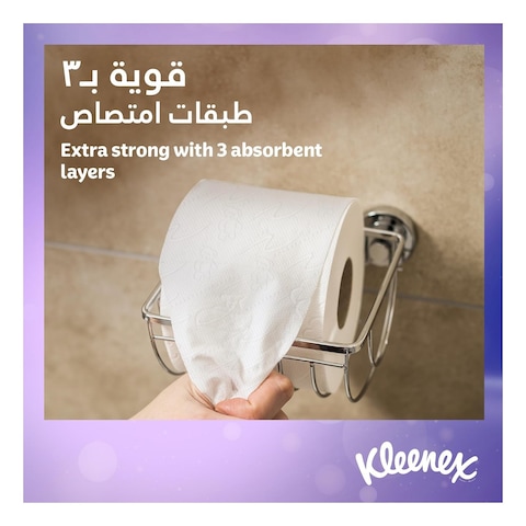 Kleenex Extra Dry Bath Tissue Rolls 3 Ply 140 Tissues 8 Rolls
