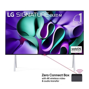 LG OLED evo AI M4 True Wireless TV 97 Inch with 4K 120 Hz Video &amp; Audio Transfer