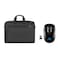 Rivacase Topload Laptop Bag 8036 Black 15.6inch and Wireless Mouse with Adapter Black