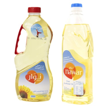 Nawar Pure Sunflower Oil, 1.5L+750ml