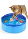 Cat Pool with 6Pcs Swimming Fish Toy,Cat Water Toys Funny Interactive Cat Toy,Cat Toys for Bored Indoor Cats,Interactive Cat Toys for Indoor Cats to Self Play