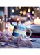 Unicorn Coffee Mug - Ceramic-High Temperature Resistant -Includes Lid and Coffee Spoon-Birthday Gift, Couples Mug, Company/Festival Gift Exchange -Blue- 450 ml