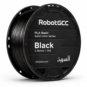PLA Black 3D Printer Filament 1.75mm 1KG PLA Basic FDM Printing Material with ±0.02mm Accuracy Smooth Extrusion Low Warping Filament for Precision 3D Printing Models