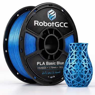 طابعة PLA زرقاء ثلاثية الأبعاد بحجم 1.75 مم 1KG   مادة الطباعة الأساسية FDM من PLA بدقة ±0.02 مم   خيط البثق السلس منخفض التشوه لنماذج الطباعة ثلاثية الأبعاد الدقيقة