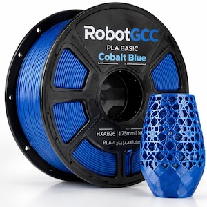 PLA Cobalt Blue 3D Printer Filament 1.75mm 1KG PLA Basic FDM Printing Material with ±0.02mm Accuracy Smooth Extrusion Low Warping Filament for Precision 3D Printing Models