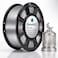 Silk Silver PLA Filament 1.75mm 1KG for 3D Printer   PLA Silk FDM Printing Material &plusmn;0.02mm Accuracy   Glossy Metallic Finish Smooth Extrusion Low Warping Filament