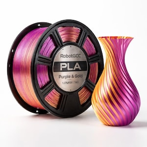 Silk Bronze PLA Filament 1.75mm 1KG for 3D Printer PLA Silk FDM Printing Material ±0.02mm Accuracy Glossy Metallic Finish Smooth Extrusion Low Warping Filament