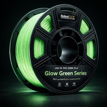 Glow Green PLA Filament 1.75mm 1KG for 3D Printer   Glow in The Dark PLA Printing Material &plusmn;0.02mm Accuracy   Smooth Extrusion Low Warping FDM Filament for STEM Models DIY Projects
