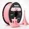 خيط PETG الوردي 1.75مم 1KG للطابعة ثلاثية الأبعاد   مادة طباعة PETG باللون الصلب ±دقة 0.02 مم   خيط FDM بثقل سلس قوي ومتين منخفض التشوه لنماذج STEM مشاريع DIY