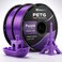خيط PETG بنفسجي 1.75مم 1KG للطابعة ثلاثية الأبعاد   مادة طباعة PETG باللون الصلب ±دقة 0.02 مم   خيط FDM بثقل سلس قوي ومتين منخفض التشوه لنماذج STEM مشاريع DIY
