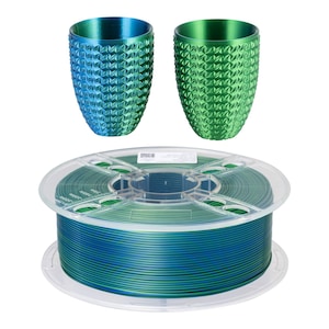 PLA 1.75mm 3D Printer Filament Stone Texture Sandstone Rock Color 1KG Marble Effect PLA Filament FDM Printing Material (PLA Dual Color Silk)