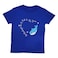 لا كوليكشن تي شيرت جرافيك ثيمات  للفتيات، 3-4 سنوات - أزرق داكن