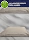 2 Piece Sofa Pillow Cases 100% Viscose Derived from Bamboo Reversible Oat/Light Grey (18x18") - 2 Pieces