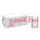 Coca-Cola Light Carbonated Soft Drink Can, 155ml Pack of 10