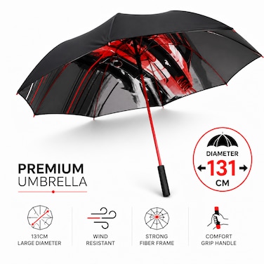 Heavy Duty Double Cover Golf Umbrella
