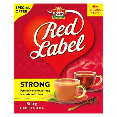 بروك بوند ريد ليبل شاي أسود قوي سائب 800 غرام