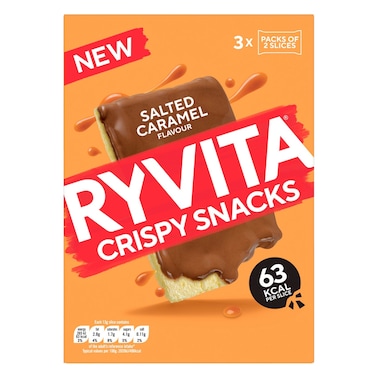 Ryvita Salted Caramel Crispy Snacks, 78g
