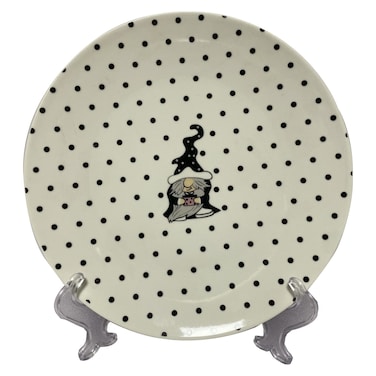 New Bone China Christmas Gnome Designed Dessert Plate 20cm