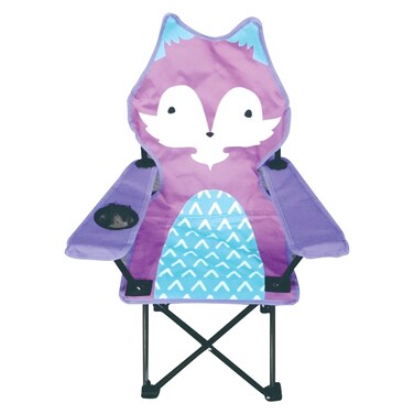 Kids Fox Pattern Camping Chair 36x36x65cm