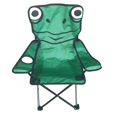 Kids Frog Pattern Camping Chair 36x36x65cm
