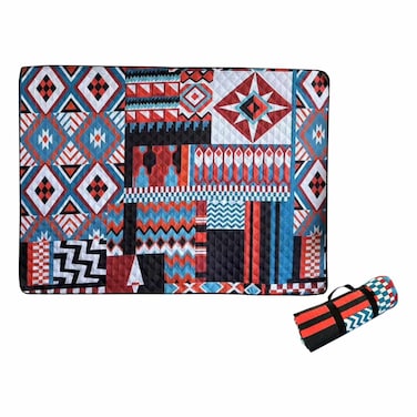 حصيرة نزهة باللون أحمر مقاس 200×150 سم