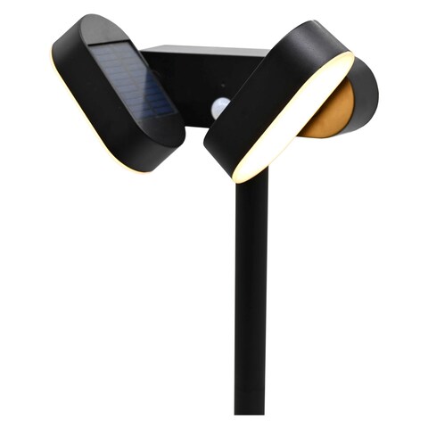 ABS Polystyrene and PP Solar Pathway LED Light Black