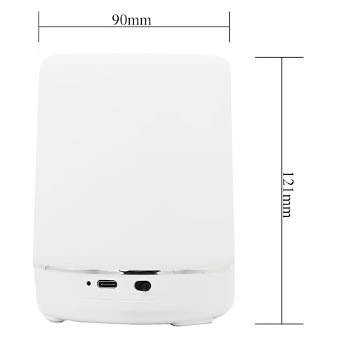 PP and ABS LED Rechargeable Table Light Warm White 90x121mm