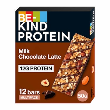 بي كايند بار بروتين لاتيه شوكولاتة الحليب ، 50 غرام، عبوة من 12 قطعة