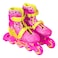 سبارتان حذاء تزلج بعجلات مع طبعة باربي - وردي، مقاس متوسط 35-38