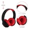Altec Lansing 2-in-1 Kid Safe Truly Wireless and Wired Bluetooth On-Ear Headphones MZX4500 Whiteout Classic Red