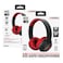 Altec Lansing 2-in-1 Kid Safe Truly Wireless and Wired Bluetooth On-Ear Headphones MZX4500 Whiteout Classic Red