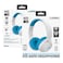 Altec Lansing 2-in-1 Kid Safe Truly Wireless and Wired Bluetooth On-Ear Headphones MZX4500 Whiteout Wave Blue