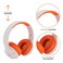 Altec Lansing 2-in-1 Kid Safe Truly Wireless and Wired Bluetooth On-Ear Headphones MZX4500 Whiteout Groovy Orange