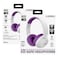 Altec Lansing 2-in-1 Kid Safe Truly Wireless and Wired Bluetooth On-Ear Headphones MZX4500 Whiteout Electric Purple
