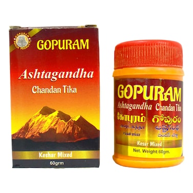Gopuram Ashtagandha Chandan Tika Powder