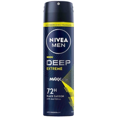 NIVEA MEN DEEP Extreme MaxxTech Antiperspirant for Men Spray 150ml