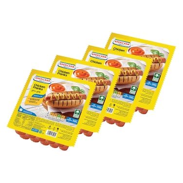 Americana Chicken Franks, 300g Pack of 4