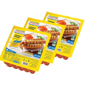 Americana Chicken Frank, 300g Pack of 3