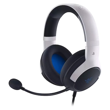 Razer Kaira X PlayStation Licensed Gaming Wired Over-Ear Headset For PlayStation 5 White
