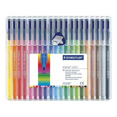 Staedtler Triplus Colour Fibre Tip Pens Wallet 20 PCS