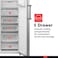Daewoo 392L Upright Frost,free Freezer, Net 257L,Freezer to Fridge convertible option, Stainless Steel, DUF,392S, 1 Year