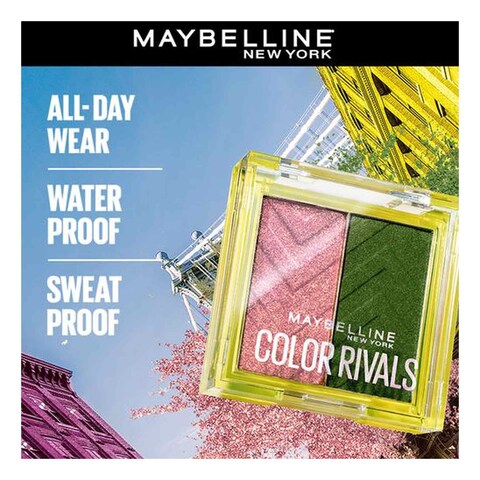 Maybelline New York Colour Rivals Shadow Longwear Duo Eyeshadow Palette Urban x Wild 3g