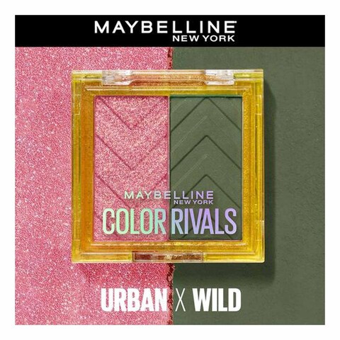 Maybelline New York Colour Rivals Shadow Longwear Duo Eyeshadow Palette Urban x Wild 3g