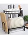 TIME Kitchen Countertop Cutlery Rack Drain Rack Stainless Steel Cutlery Storage Rack