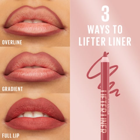 Maybelline New York Lifter Liner 08 Fine Line - Lip Liner Makeup With Hyaluronic Acid