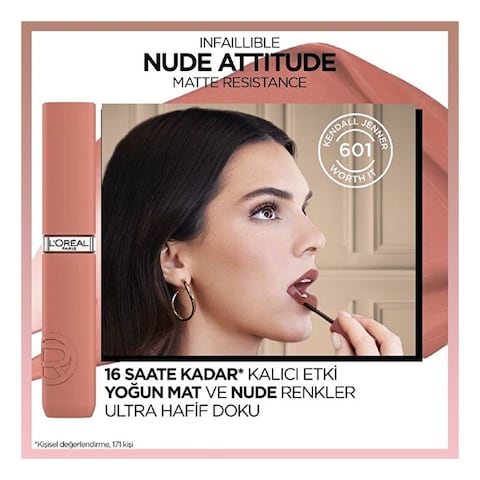 L&#39;Oreal Paris Infallible Matte Resistance Liquid Lipstick 635 Worth It Medium 5ml