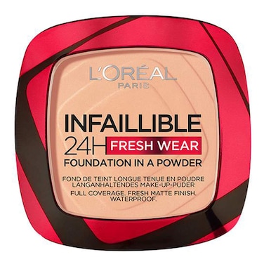 L'Oreal Paris Infallible 24H Fresh Wear Foundation Powder, 245 Golden Honey