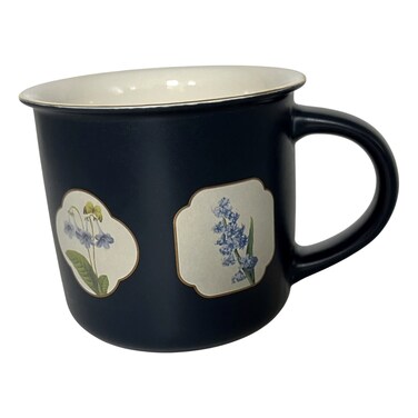 نيو بون شاينا كوب  بحافة ذهبية  330 ملل - أزرق