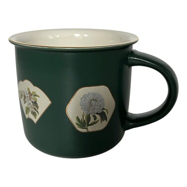 نيو بون شاينا كوب  بحافة ذهبية  330 ملل - أخضر